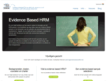 Tablet Screenshot of evidencebasedhrm.be